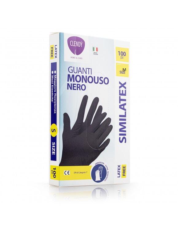 CLENDY GUANTI NITRILE 100PZ S/TALCO NERO M CLENDY GUANTI NITRILE 100PZ S/TALCO NERO M