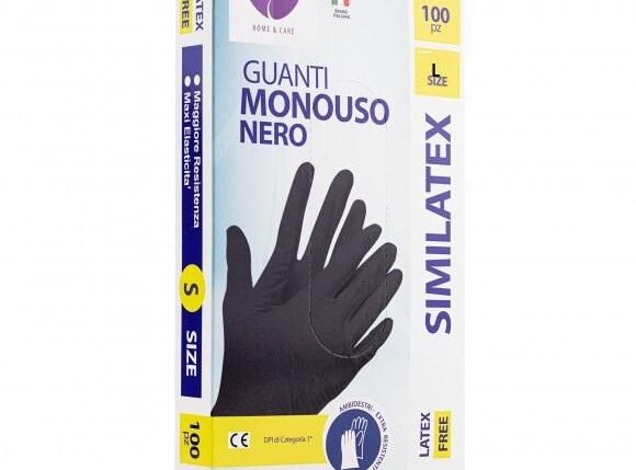 CLENDY GUANTI NITRILE 100PZ S/TALCO NERO L