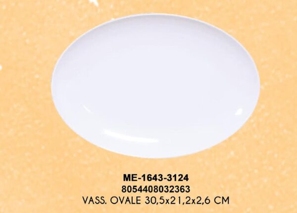 VASSOIO OVALE MC 30,5X21,2X2,6 CM CH E30012