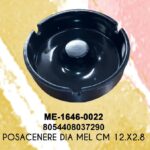 POSACENERE ROTONDO MEL DIAM.12XH. 2,8CM NERO 99016