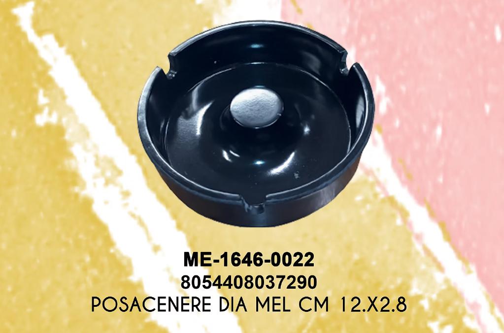 POSACENERE ROTONDO MEL DIAM.12XH. 2,8CM NERO 99016 POSACENERE ROTONDO MEL DIAM.12XH. 2,8CM NERO 99016
