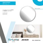 SPECCHIO PARETE TONDO METAL SILVER DIAM.60 ART.S36467/64