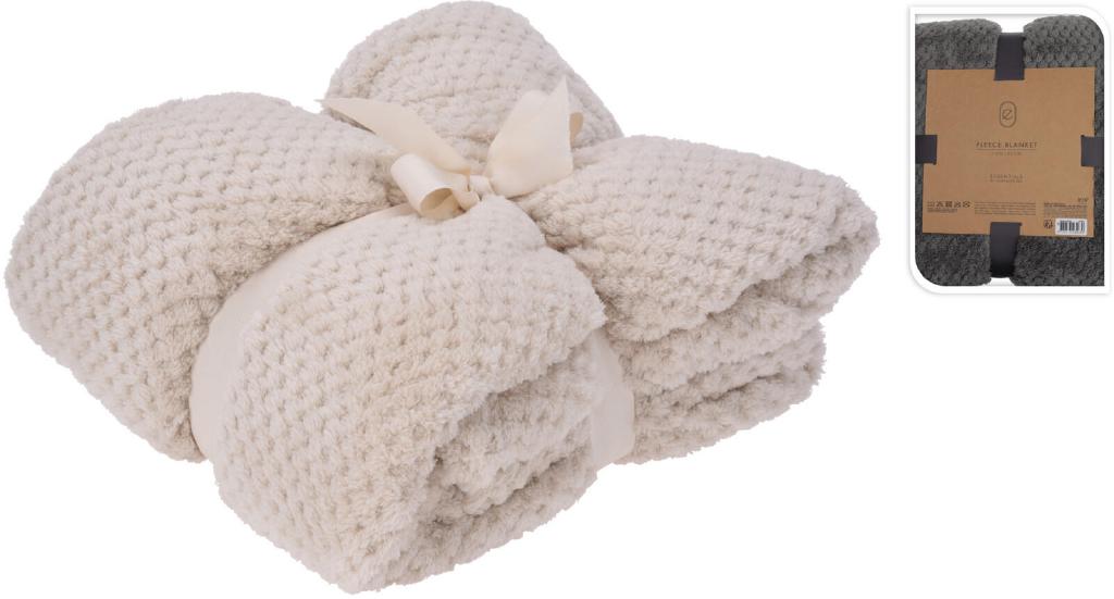 COPERTA PLAID 130X170CM CREMA ART.HZ1011940 COPERTA PLAID 130X170CM CREMA ART.HZ1011940