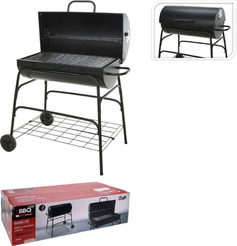 BARBECUE CILINDRO C/RUOTE 39X79CM ART.C83000310 BARBECUE CILINDRO C/RUOTE 39X79CM ART.C83000310