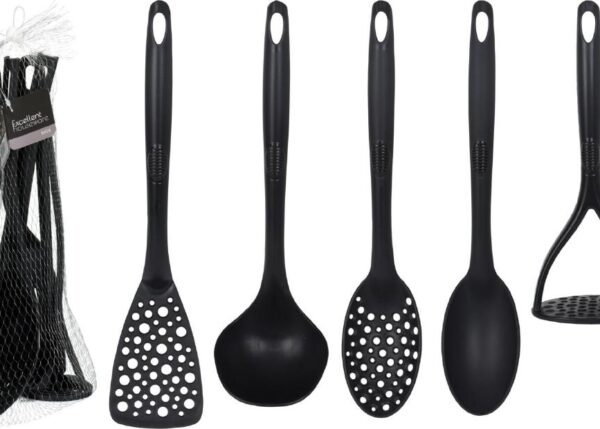 UTENSILI CUCINA SET/5 PBT NERO ART.101005190