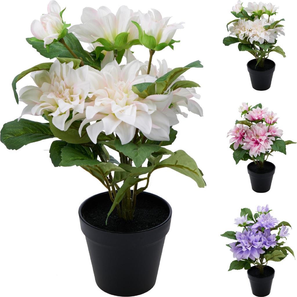 PIANTA IN VASO DALIA ARTIFICIALE 42CM 3A ART.318001320 PIANTA IN VASO DALIA ARTIFICIALE 42CM 3A ART.318001320