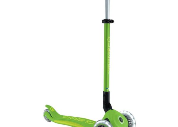 GLOBBER MONOPATTINO TRE RUOTE LUMINOSE PER BAMBINI MELA VERDE/ LIMONE VERDE ART.IDD439-606