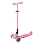 GLOBBER MONOPATTINO TRE RUOTE LUMINOSE PER BAMBINI ROSA PASTELLO ART.IDD439-710