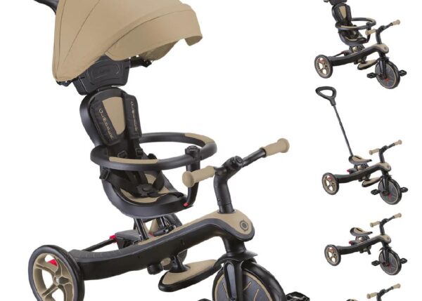 GLOBBER TRICICLO EXPLORER TRIKE 4IN1 DELUXE PLAY - SABBIA ART.IDD634-231