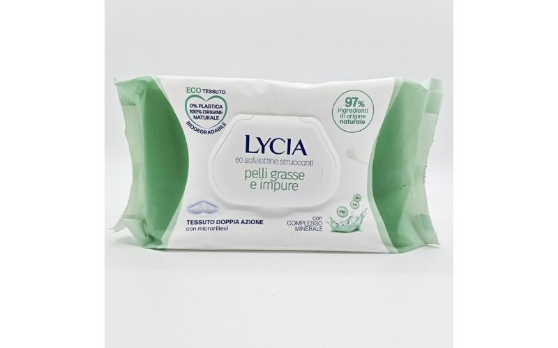 LYCIA SALVIETTINE STRUCCANTI 60PZ PELL.GRAS. LYCIA SALVIETTINE STRUCCANTI 60PZ PELL.GRAS.