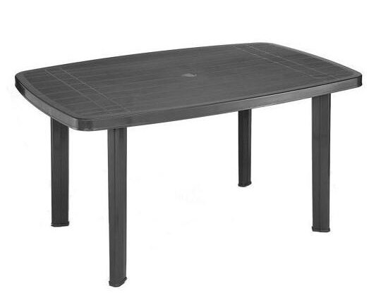 TAVOLO RETT. FARO ANTRACITE 137X85X72CM