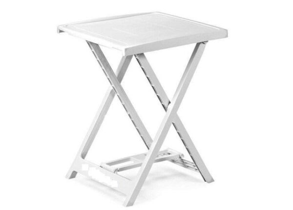TAVOLO ARNO PIEGHEVOLE PLASTICA BIANCO 50X47X65CM