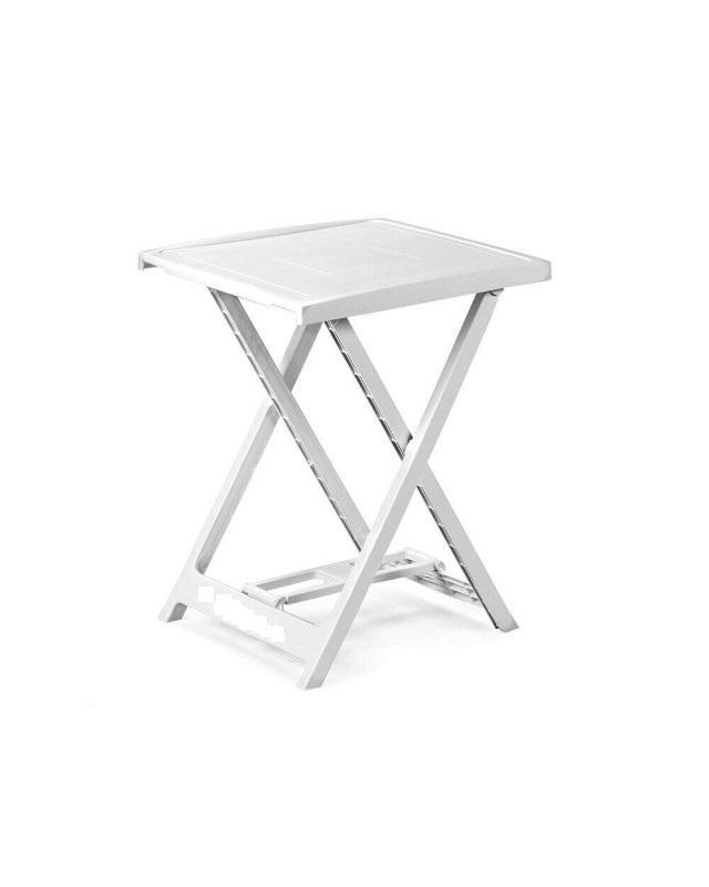 TAVOLO ARNO PIEGHEVOLE PLASTICA BIANCO 50X47X65CM TAVOLO ARNO PIEGHEVOLE PLASTICA BIANCO 50X47X65CM