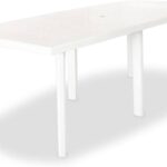 TAVOLO ALLUNGABILE TRIO IN PLASTICA COLORE BIANCO CM 180 - 216X90X72 H