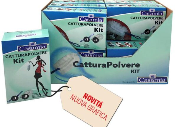 KIT CATTURAPOLVERE MANICO + 5 RICAMBI