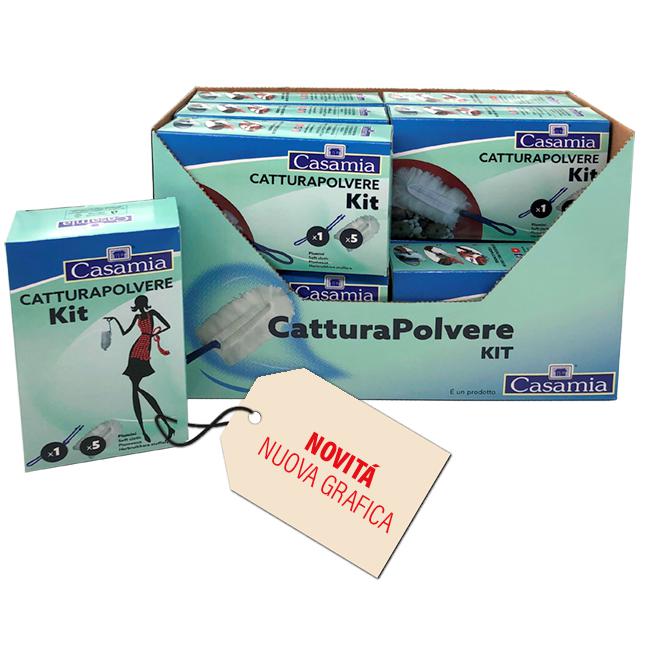 KIT CATTURAPOLVERE MANICO + 5 RICAMBI KIT CATTURAPOLVERE MANICO + 5 RICAMBI