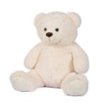 ORSO SEDUTO BIANCO H55CM PELO MORBIDISSMO ART.29883