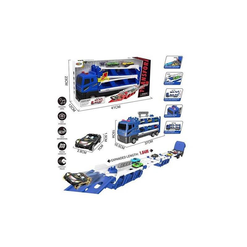 CAMION BISARCA LUCI SUONI C/PISTA E AUTO METAL OBOX ART.37534 CAMION BISARCA LUCI SUONI C/PISTA E AUTO METAL OBOX ART.37534