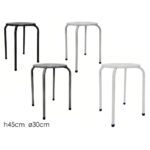 SGABELLO IMPILABILE METALLO 4 ASS ART.765034