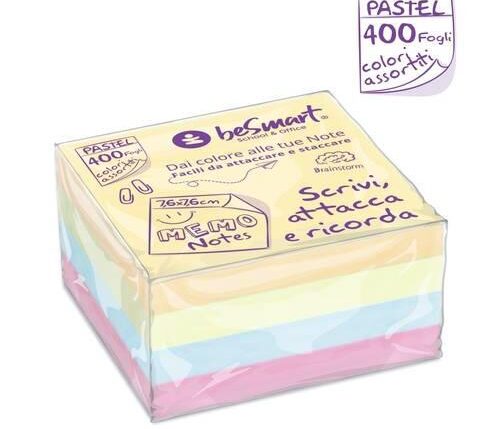 CUBE NOTES PASTEL 400FF 7,6X7,6 CM 1/6/72 ART.00340014