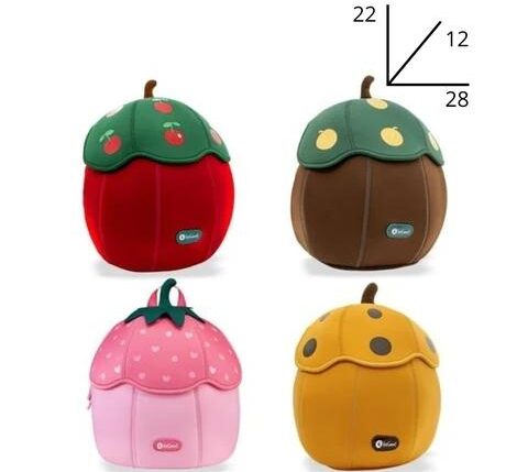 ZAINO ASILO FRUIT NEOPRENE 4 SOGGETTI ASSORTITI (22X28X12) BE SMART KIDS ART.00270988
