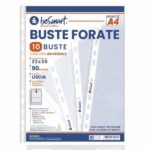 BUSTE FORATE LISCE A4 90MICRON CF 10PZ BESMART ART.01310022