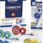 CORRETTORE SINGOLO IN BLISTER A NASTRO 8MT 4 COLORI ASS. BE SMART ART.01030022