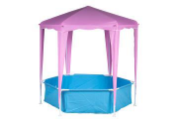 PISCINA ESAG. 90X90X90 C/GAZEBO $ 160 DIAMETRO ROSA ART.2050492 PISCINA ESAG. 90X90X90 C/GAZEBO $ 160 DIAMETRO ROSA ART.2050492