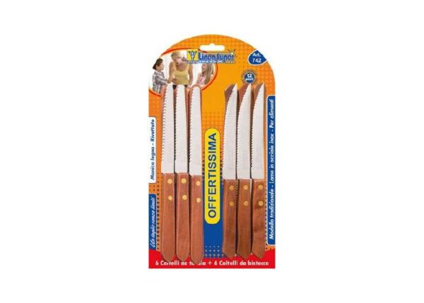 COLTELLI SET/12PZ MANICO LEGGERO ART.742