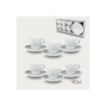 SET 6 TAZZE CAFFCON PIATTO 90ML 956139