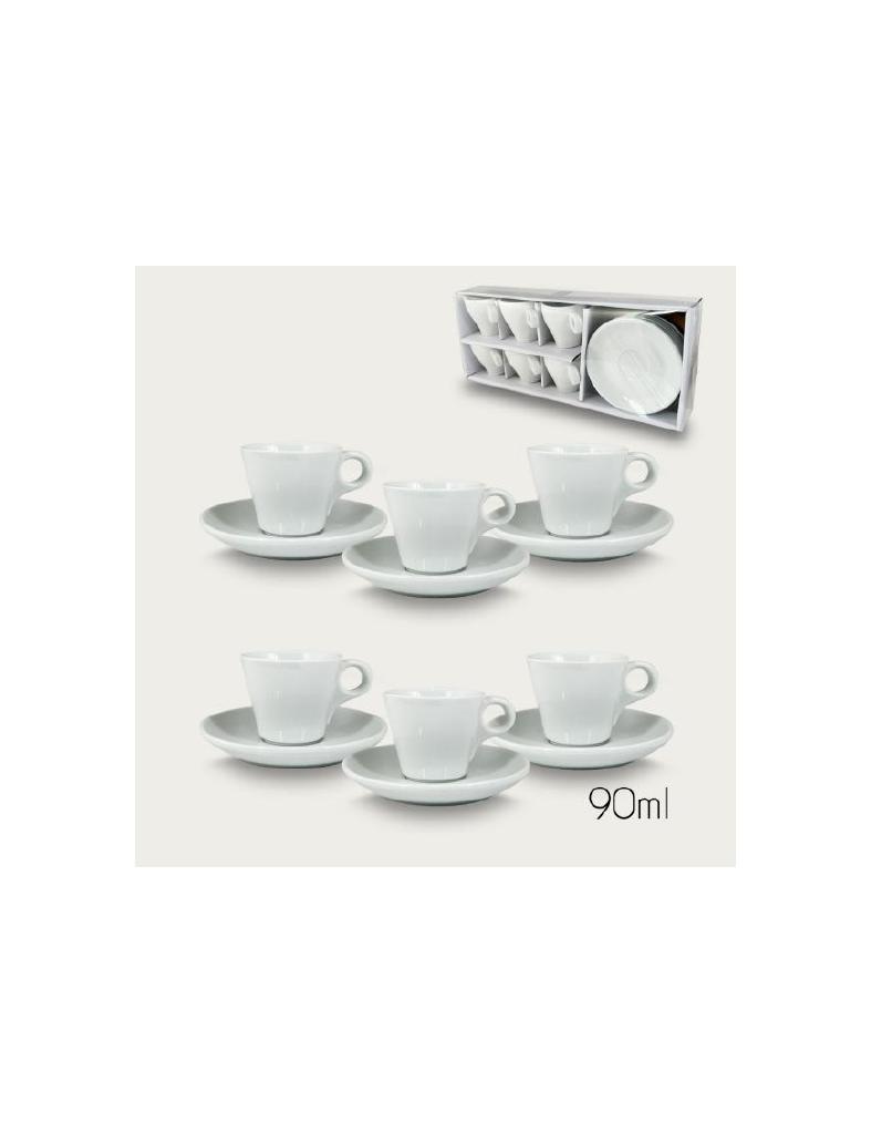 SET 6 TAZZE CAFFCON PIATTO 90ML 956139 SET 6 TAZZE CAFFCON PIATTO 90ML 956139