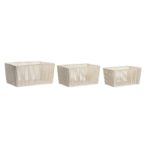 CESTA 3MIS COTONE/METALLO BEIGE DC202049