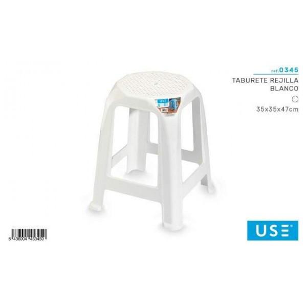 SGABELLO PLASTICA GRIGLIA BIANCO ART.0345 SGABELLO PLASTICA GRIGLIA BIANCO ART.0345