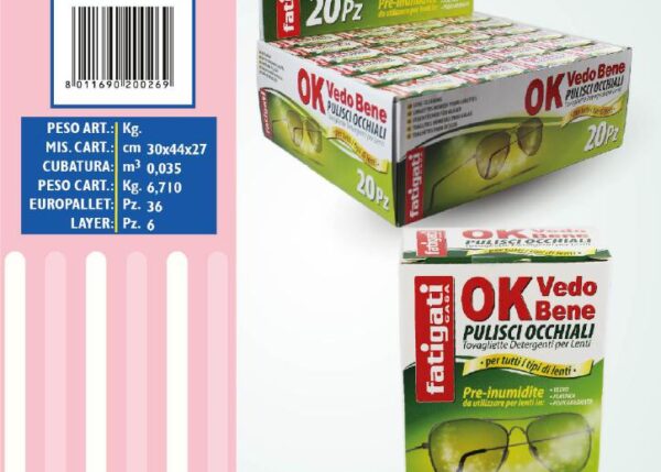 FATIGATI VEDO BENE SALV.OCCHIALI 20PZ