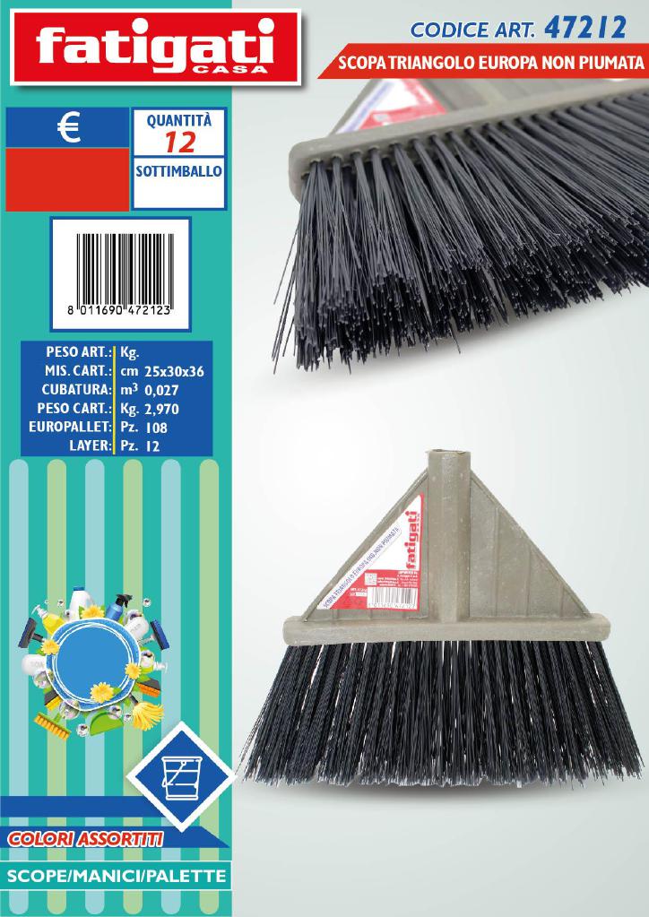 FATIGATI SCOPA TRIANGOLO EUROPA IND.NON PIUMATA ART.47212 FATIGATI SCOPA TRIANGOLO EUROPA IND.NON PIUMATA ART.47212