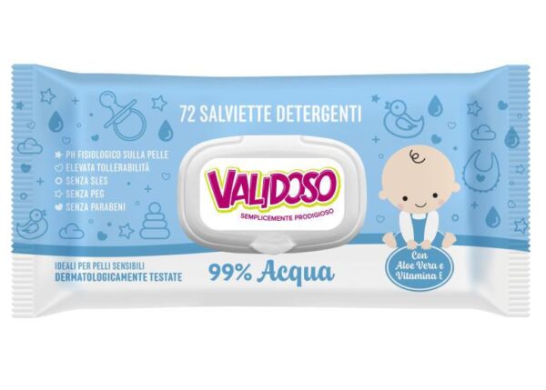 VALIDOSO SALVIETTINE BABY ACQUA 72 PZ