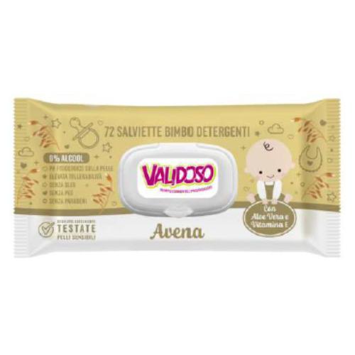 VALIDOSO SALVIETTINE BABY AVENA 72 PZ VALIDOSO SALVIETTINE BABY AVENA 72 PZ