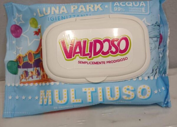 VALIDOSO SALVIETTINE MULTIUSO ACQUA 20 PZ