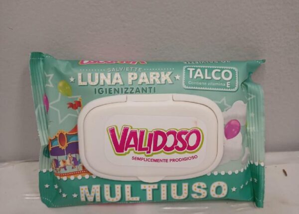 VALIDOSO SALVIETTINE MULTIUSO TALCO 20 PZ