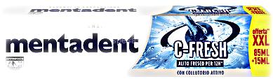 MENTADENT DENTIFRICIO 85 ML + 15 ML FRESH XXL