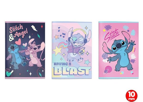 MAXI QUADERNO A4 LILO & STITCH 3DESIGNS 10MM ART.140423236M