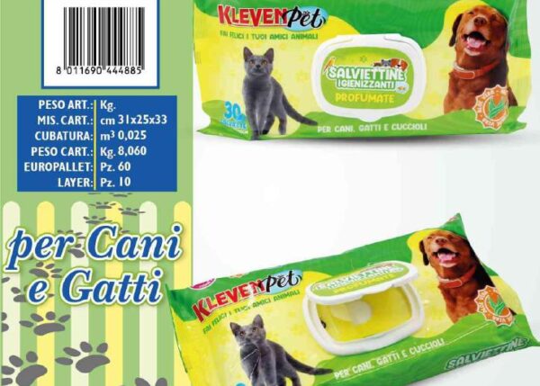 FATIGATI KLEVENPET SALVIETTINE 30PZ PER CANI&GATTI ART.44488