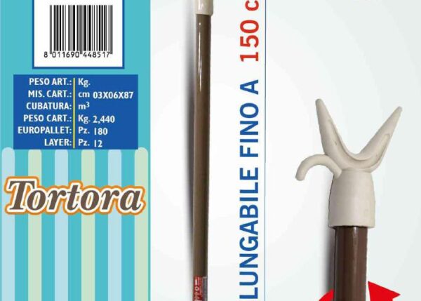 FATIGATI MANICO APPENDIABITITI ALLUNGABILE CM 150 TORTORA ART.44851