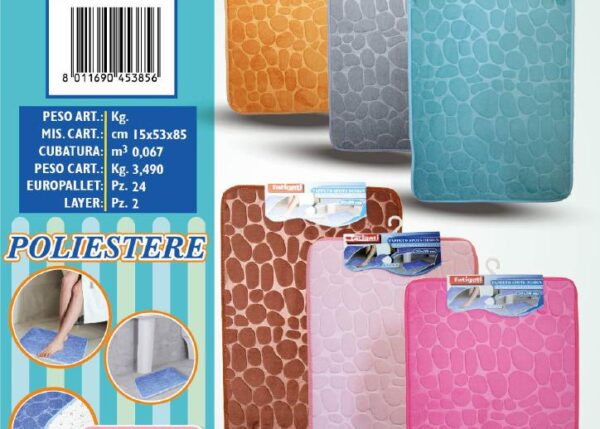 FATIGATI TAPPETO POLIESTERE SPOTS DESIGN 50*80CM ART.45385