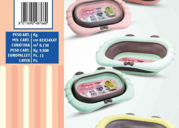 FATIGATI CATINO BABY FORMA GATTO PP 4LT 40*32CM ART.48766