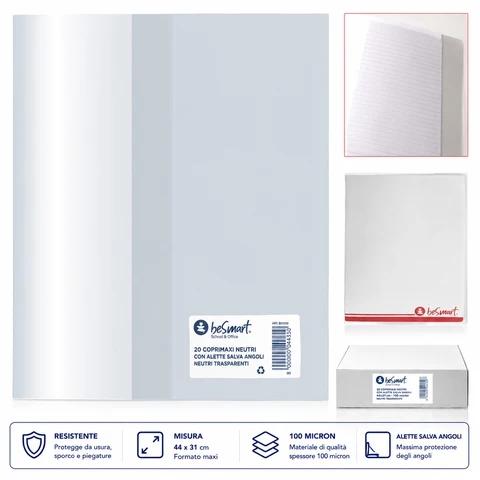 COPRIMAXI NEUTRO CON ALETTE SALVA ANGOLI BE SMART CF.20PZ ART.00100102 COPRIMAXI NEUTRO CON ALETTE SALVA ANGOLI BE SMART CF.20PZ ART.00100102