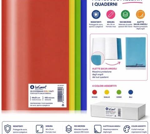 COPRIMAXI COLORATO CON ALETTE SALVA ANGOLI BE SMART CF.20PZ ART.00100103