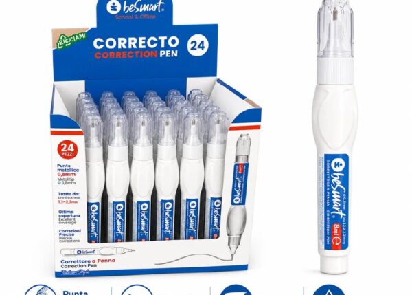 CORRETTORE A PENNA 8ML IN DISPLAY BOX DA 24PX BE SMART ART.01030037