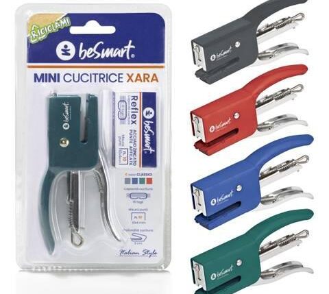 MINI CUCITRICE XARA P/10 - 4 COL. STD. IN BLISTER BE SMART ART.01050215