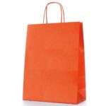 BUSTA REGALO CARTA KRAFT ORANGE 22X10X29 90GR FSC 25PZ